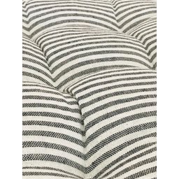 Almofada de Cadeira Futton com Amarração 40x40cm - Listras Preto - 2