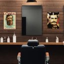 Ver imagem 2 de Kit 2 Placas MDF Barbearia Clássica Parede A4 Retrô BR17