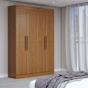 Ver imagem 1 de Guarda-roupa Solteiro Splendore 4 Portas 2 Gavetas 100% Mdf Cinamomo - Panorama Móveis
