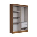 Ver imagem 5 de Guarda-roupa Solteiro Splendore 4 Portas 2 Gavetas 100% Mdf Cinamomo - Panorama Móveis