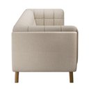 Ver imagem 7 de Sofá 02 Lugares para Sala de Estar Pés em Madeira 180cm Florian M03 Linho Cru- Lyam Decor