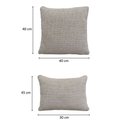 Ver imagem 4 de Kit Almofadas Decorativas 30x45cm e 40x40cm Linhão Off White - Nexta Casa