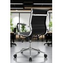 Ver imagem 2 de Kit 6 Cadeiras de Escritório Diretor Eames em Couro - Preta