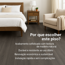 Piso Vinílico Autocolante Adesivo Madeira: 1 Metro Quadrado - 2
