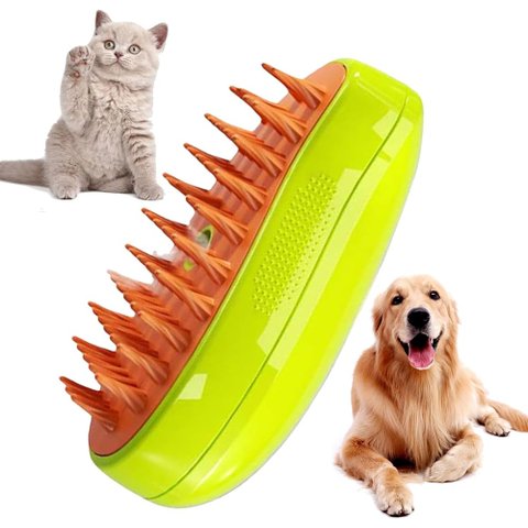 Ultra Escova Vapor Elétrica Silicone Pet Spray Tira Pelos