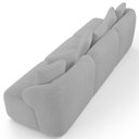 Ver imagem 7 de Sofá 4 Lugares para Sala de Estar Living 294cm Arlo F04 Bouclê Cinza Tc-10049 - Lyam Decor