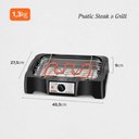 Ver imagem 2 de Churrasqueira Elétrica Mondial Pratic Steak & Grill Grelha com Altura Regulável 1500W 220V Ch-07