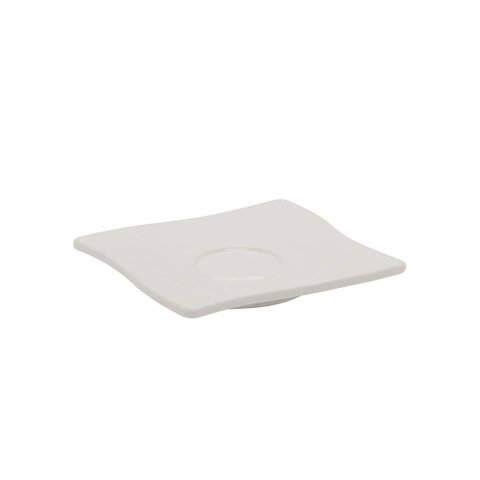 Pires para Xícara de Café Quadrada 14x14 Branco em Policarbonato Linha Profissional Cook Vem