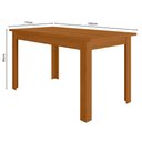 Ver imagem 3 de Mesa de Jantar Bellagio 6 Lugares com Cadeira Clara