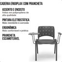 Ver imagem 3 de Cadeira Fixa Escola Universidade Prancheta Escamoteável
