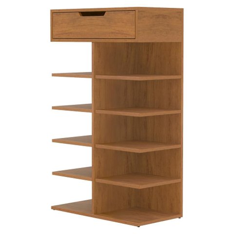 Sapateira Multiuso 1 Gaveta 99x60 cm Agata Cedro Dcasa