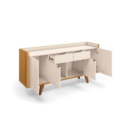 Buffet Aparador Harmonia 4 Portas 2 Gavetas 160x79-edecasamoveis - 4