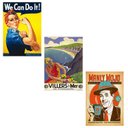 Ver imagem 6 de Kit 10 Placas Mdf Decoração Parede Retrô Vintage Tam A4 Rt1