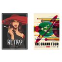 Ver imagem 7 de Kit 10 Placas Mdf Decoração Parede Retrô Vintage Tam A4 Rt1