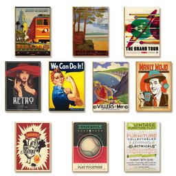 Kit 10 Placas Mdf Decoração Parede Retrô Vintage Tam A4 Rt1 - 1
