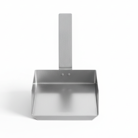 Pazinha Inox 304 10x12 Limpeza Cinzas Churrasqueira Brasa Forno Fogao a Lenha