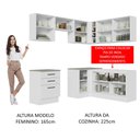 Ver imagem 6 de Armário de Cozinha Completa de Canto 399cm Branco Agata Madesa 02