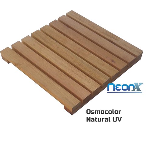 Deck de Madeira Modular 40x40 Cm Neonx com Pintura Neonx:osmocolor Natural Uv Gold