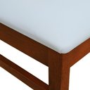 Ver imagem 3 de Kit 2 Cadeiras Madeira Maciça Lyon Encosto Telinha - Amêndoa Assento Estofado Corano Bege