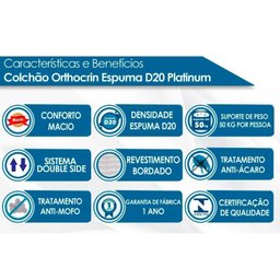 Cama Sofá Funny II c/ Auxiliar + 2 Colchões Orthocrin + Guarda Roupa Bari Branco - 4