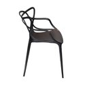 Ver imagem 3 de Kit com 6 Cadeira Allegra Masters 100% Polipropileno Preta