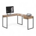 Ver imagem 2 de Mesa Home Office Escrivaninha L Shine Montana com Gaveteiro