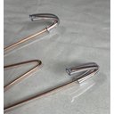 Ver imagem 1 de Combo 3 Suportes Tamanho 27 Ganchos Mola Pratos Parede Decorativos com Tubo de Proteção