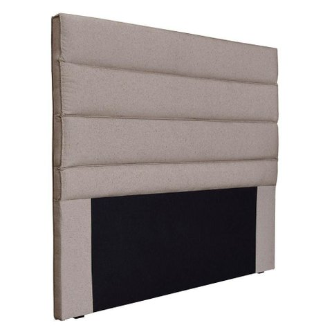 Cabeceira Casal Queen Vera 160cm para Cama Box Estrutura Mdf-mdp Linho Rústico Areia Loja Sheep