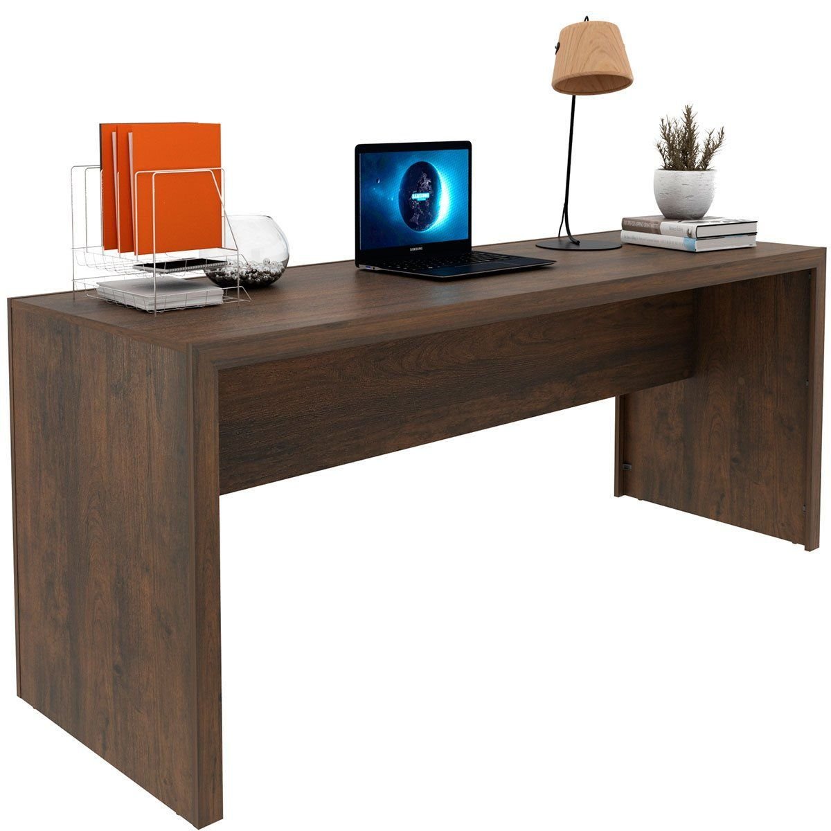 Mesa para Escritório Escrivaninha 180 Cm Rústico | MadeiraMadeira