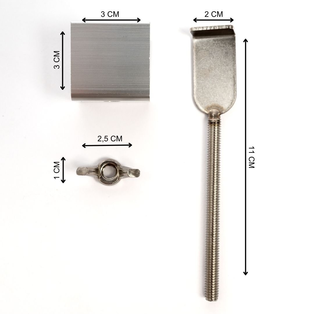 Trava de Segurança para Porta em Aço 11 X 3 Cm - 2