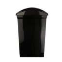 Ver imagem 2 de Lixeira Plástica com Tampa Basculante Preta/prata 40l Casablanca Sanremo