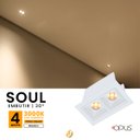 Ver imagem 3 de Luminária Spot de Embutir Soul Picco 4w Led 3000k Luz Quente Bivolt Branco