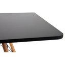 Ver imagem 3 de Mesa Jantar Quadrada Eiffel 80cm Preto Mdf Charles Eames