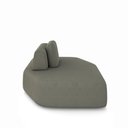 Ver imagem 7 de Sofá Ilha Dakota Chaise 168cm Modulado Encosto Almofada Solta Veludo Castor G33 - Gran Belo
