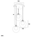 Ver imagem 6 de Pendente Triplo Harmony Bolinha New Cobre + Lampada G9 3000k