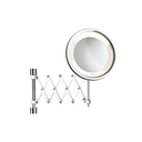 Ver imagem 1 de Espelho de Parede Flex Lux com Ampliação 5x Modelo Pantográfico com Luz (quente e Fria) - Crysbell