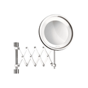 Ver imagem 2 de Espelho de Parede Flex Lux com Ampliação 5x Modelo Pantográfico com Luz (quente e Fria) - Crysbell