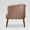 Ver mais imagens de Poltrona Decorativa para Recepção Pés de Madeira Natural Tecido Veludo Premium Suporta 120kg