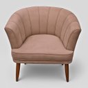 Ver imagem 6 de Poltrona Decorativa para Recepção Pés de Madeira Natural Tecido Veludo Premium Suporta 120kg