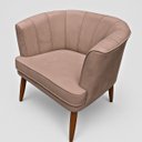 Ver imagem 7 de Poltrona Decorativa para Recepção Pés de Madeira Natural Tecido Veludo Premium Suporta 120kg