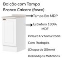 Ver imagem 2 de Bancada e Balcao Gourmet 146 Cm Ce818 Americana Branco Calcare Henn