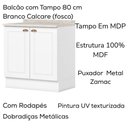 Ver imagem 4 de Bancada e Balcao Gourmet 146 Cm Ce818 Americana Branco Calcare Henn