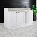 Ver imagem 5 de Bancada e Balcao Gourmet 146 Cm Ce818 Americana Branco Calcare Henn