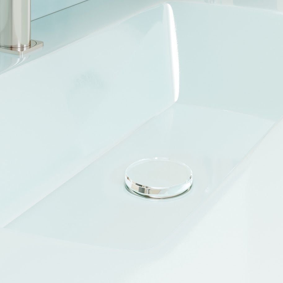 Ver imagem 6 de Gabinete Ripado 80 Freijó Creta com Bancada de Vidro