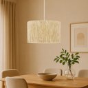 Ver imagem 1 de Luminária Shalon Pendente Aconchegante Corda Sisal Natural:branco