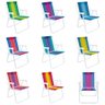Cadeira de Praia Dobrável Alta Mor 2002 Aço Cores Sortidas 110kg - 2