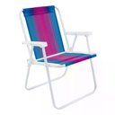 Ver imagem 1 de Cadeira de Praia Dobrável Alta Mor 2002 Aço Cores Sortidas 110kg