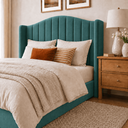 Ver imagem 4 de Cabeceira Cama Box Casal Queen 160cm Zoe Estofada Suede Moderna
