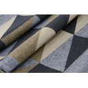 Ver imagem 5 de Kit Tapetes e Passadeira De Cozinha 3 Peças Antiderrapante Ladrilhos Caramelo e Preto