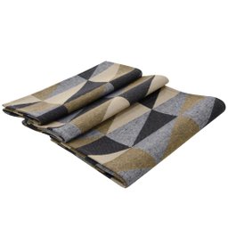 Kit Tapetes e Passadeira De Cozinha 3 Peças Antiderrapante Ladrilhos Caramelo e Preto - 4